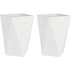 Lovelis 2 pcs Balta 50 x 50 x 75 cm Plienas