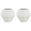 Lovelis 2 pcs Balta 75 x 75 x 60 cm Plienas