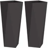 Lovelis 2 pcs Juoda 30 x 30 x 75 cm Plienas