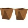 Lovelis 2 pcs Rūdijanti 30 x 30 x 30 cm