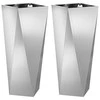 Lovelis 2 vnt. Sidabro 30 x 30 x 75 cm Cinkuota plienas