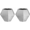 Lovelis 2 vnt. Sidabro 50 x 50 x 40 cm Cinkuota plienas