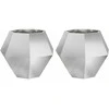Lovelis 2 vnt. Sidabrinė 75 x 75 x 60 cm Galvanizuotas plienas