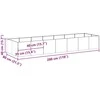 Lovelis, 280x80x40cm, galvanizuotas plienas