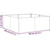 Lovelis, 80x80x30cm, galvanizuotas plienas