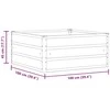 Lovelis Antracitas 100 x 100 x 45 cm Plienas