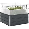 Lovelis Antracitas 100 x 100 x 77 cm Cinkuota plienas