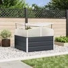 Lovelis Antracitas 100 x 100 x 77 cm Cinkuota plienas