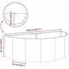 Lovelis Antracitas 120 x 60 x 35 cm Plienas