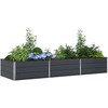 Lovelis Antracitas 290 x 100 x 45 cm Cinkuota plienas