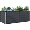 Lovelis Antracitas 195 x 100 x 75 cm Cinkuota plienas