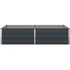 Lovelis Antracitas 195 x 100 x 45 cm Cinkuota plienas