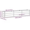 Lovelis Antracitas 240 x 40 x 45 cm Plienas