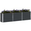 Lovelis Antracitas 290 x 50 x 75 cm Cinkuota plienas