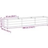 Lovelis Antracitas 290 x 50 x 45 cm Cinkuota plienas