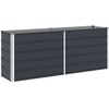 Lovelis Antracitas 195 x 50 x 75 cm Cinkuota plienas