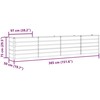 Lovelis Antracitas 385 x 50 x 75 cm Cinkuota plienas
