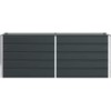 Lovelis Antracitas 195 x 50 x 75 cm Cinkuota plienas