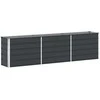 Lovelis Antracitas 290 x 50 x 75 cm Cinkuota plienas