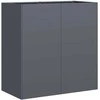 Lovelis, antracito, 80x40x80cm, šaltai valcuotas plienas