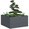 Lovelis, antracito, 80x80x40cm, šaltai valcuotas plienas