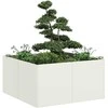 Lovelis, baltos spalvos, 80x80x40cm, šaltai valcuotas plienas