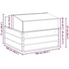 Lovelis Ivory 100 x 100 x 77 cm Cinkuota plienas