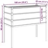 Lovelis Ivory 100 x 45 x 90 cm Cinkuota plienas