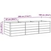 Lovelis Ivory 290 x 100 x 75 cm Galvanizuotas plienas