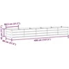 Lovelis Ivory 400 x 80 x 45 cm Plienas