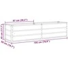 Lovelis Ivory 195 x 50 x 45 cm Cinkuota plienas