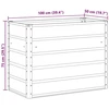 Lovelis Ivory 100 x 50 x 75 cm Cinkuota plienas