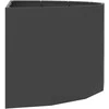 Lovelis Juoda 120 x 60 x 50 cm Plienas