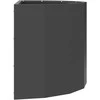 Lovelis Juoda 60 x 30 x 35 cm Plienas