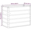 Lovelis Pastelinė žalia 100 x 50 x 77 cm Cinkuota plienas