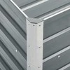 Lovelis, pilkas, 240x40x77cm, galvanizuotas plienas, aukštas