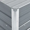 Lovelis, pilkas, galvanizuotas plienas, 100x40x45cm