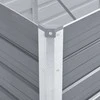 Lovelis, pilkas, galvanizuotas plienas, 240x80x77cm