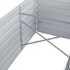 Lovelis, pilkas, galvanizuotas plienas, 240x80x77cm