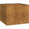 Lovelis, rūdžių, 100x100x80cm, oro sąlygoms atsparus plienas