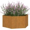 Lovelis, rūdžių spalvos, 90x90x45cm, Corten plienas