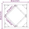 Lovelis Sidabro 30 x 30 x 30 cm Nerūdijantis Plienas