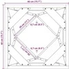 Lovelis Sidabro 40 x 40 x 75 cm Cinkuota plienas