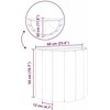 Lovelis Sidabro 60 x 30 x 50 cm Nerūdijantis Plienas