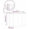 Lovelis Sidabro 90 x 45 x 50 cm Cinkuota plienas
