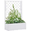 Lovelis su treliažu ir savaiminio laistymo sistema, baltas
