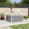 Lovelis Šviesiai pilka 100 x 100 x 77 cm Galvanizuotas plienas