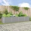 Lovelis Šviesiai pilka 385 x 100 x 75 cm Cinkuota plienas