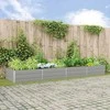 Lovelis Šviesiai pilka 385 x 100 x 45 cm Cinkuota plienas
