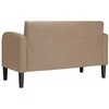 Loveseat sofa, kapučino spalvos, 110cm, dirbtinė oda
